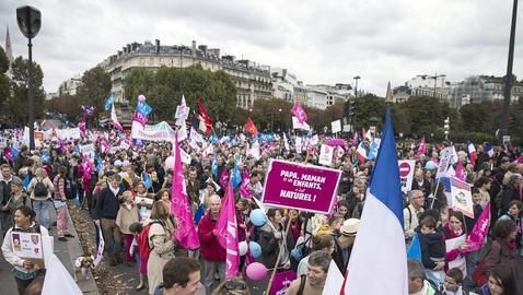 Manifestación en París